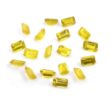 Natural Bangkok Yellow Sapphire Calibrated Octagons | 3x5mm & 4x6mm