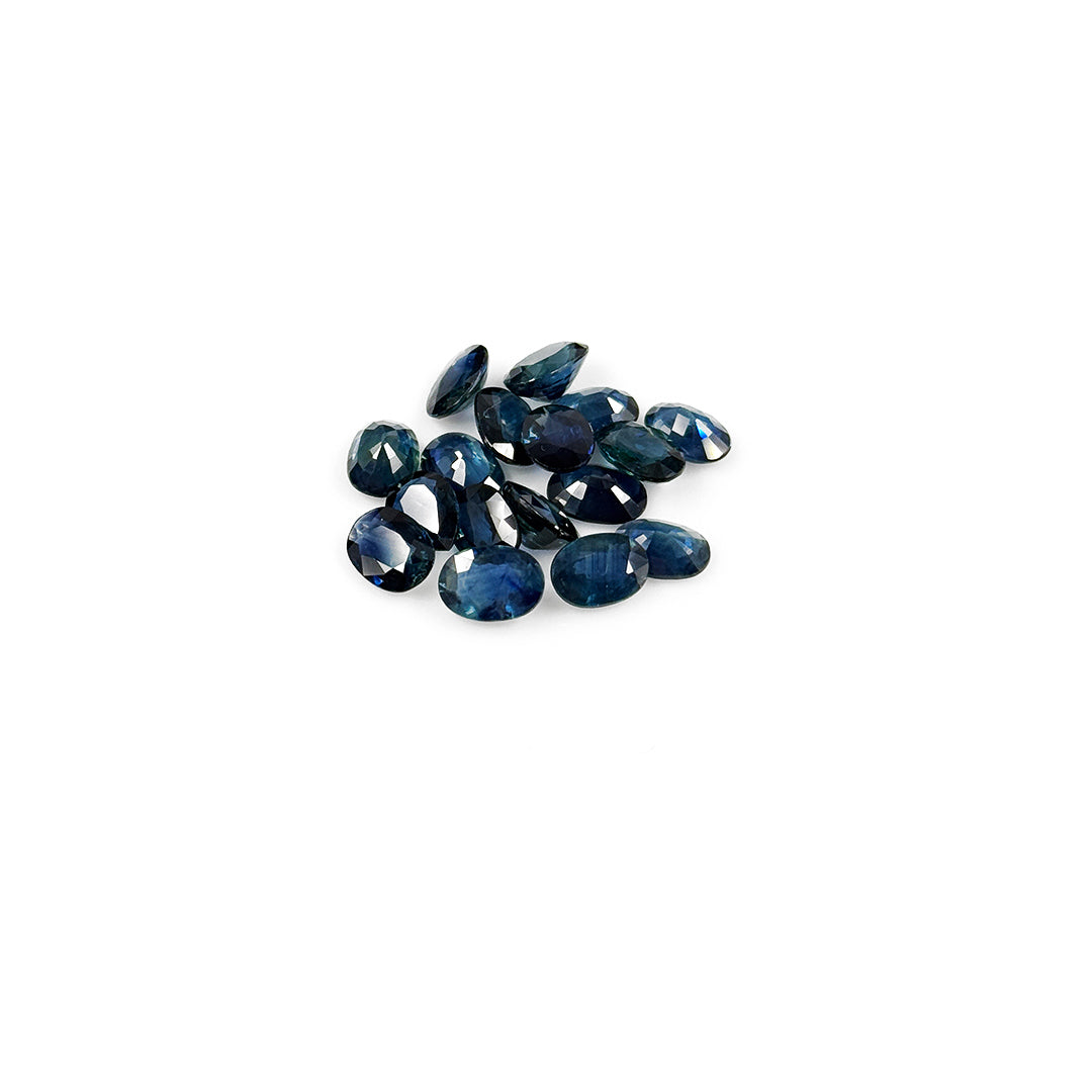 Natural Untreated Teal Sapphire Calibrated Ovals | 5x7mm & 6x8mm