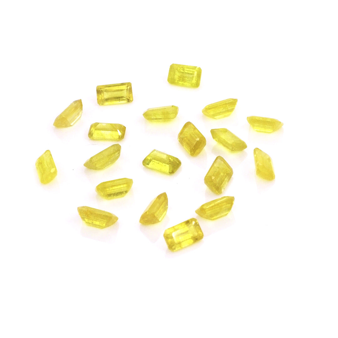 Natural Bangkok Yellow Sapphire Calibrated Octagons | 3x5mm & 4x6mm