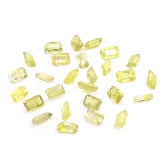 Natural Bangkok Yellow Sapphire Calibrated Octagons | 2x4mm