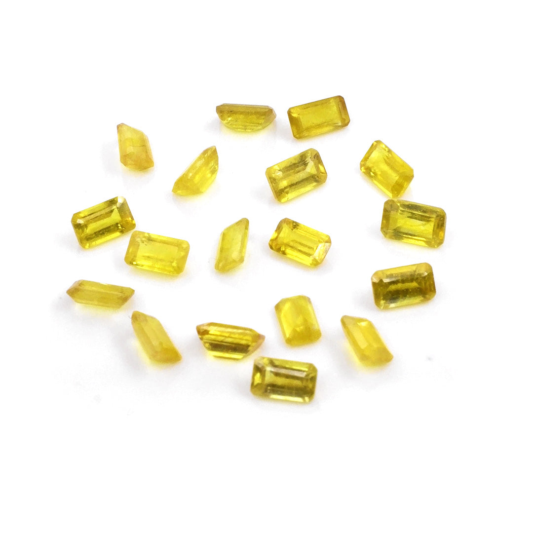 Natural Bangkok Yellow Sapphire Calibrated Octagons | 5x7mm & 6x8mm