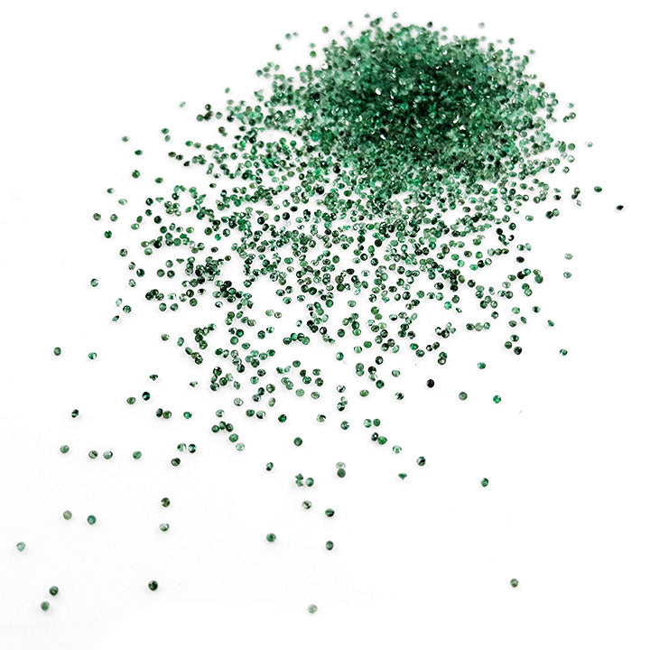 Natural Zambian Emerald Calibrated Rounds | 1mm & 1.25mm