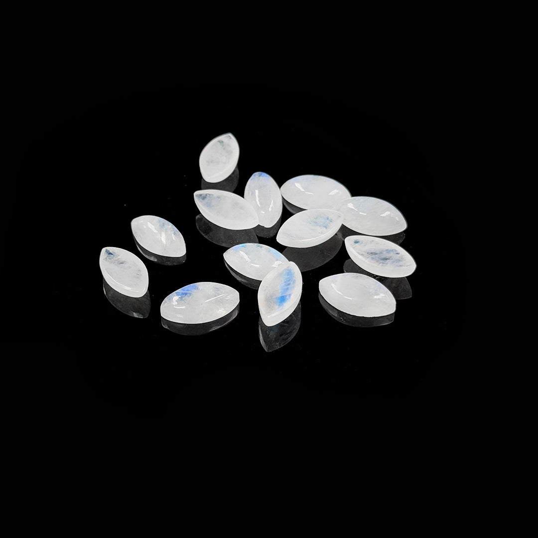 Natural Moon Stone Calibrated Cabochons Marquise | 6x12mm & 7x14mm