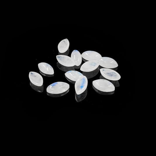 Natural Moon Stone Calibrated Cabochons Marquise | 6x12mm & 7x14mm