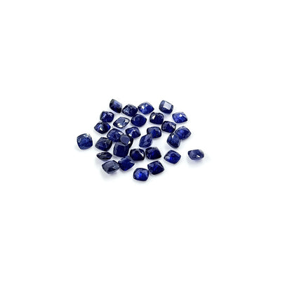 Natural  Bangkok Blue Sapphire Calibrated Cushion| 5mm & 6mm