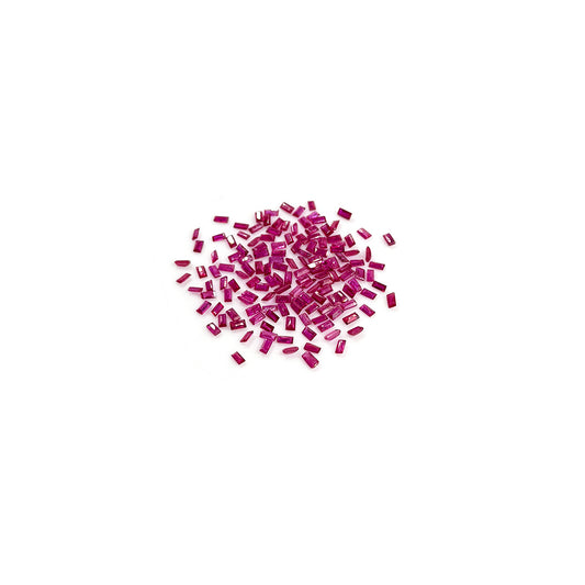 Natural Mozambique Untreated Ruby Calibrated Baguettes | 1.5x3mm & 2x3mm