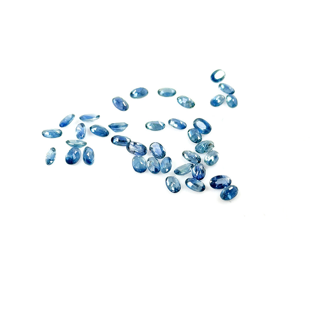 Natural  Bangkok Untreated Blue Sapphire Calibrated Ovals | 3x5mm & 6x4mm
