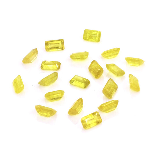 Natural Bangkok Yellow Sapphire Calibrated Octagons | 5x7mm & 6x8mm