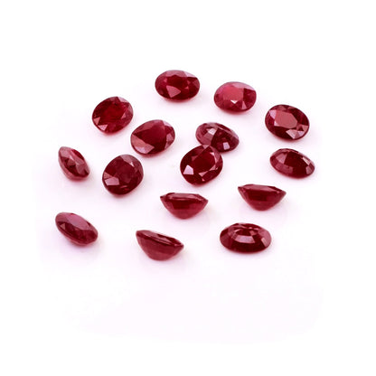 Natural African Untreated Calibrated Ruby Ovals | 7x9mm