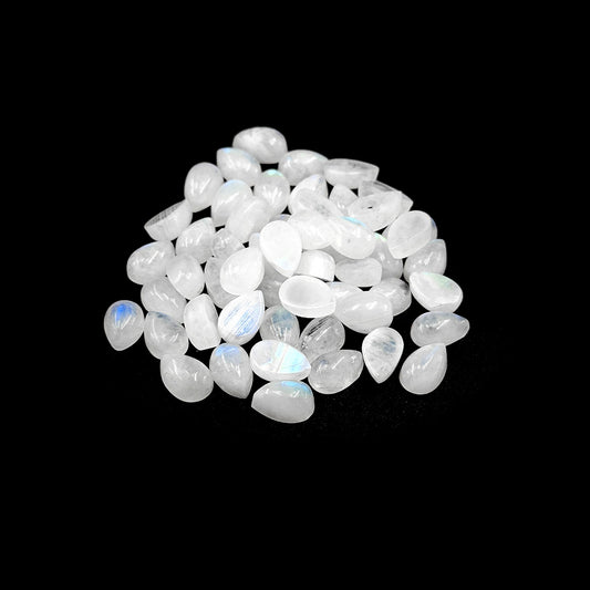 Natural Moon Stone Calibrated Cabochon Pears | 9x11mm & 10x12mm
