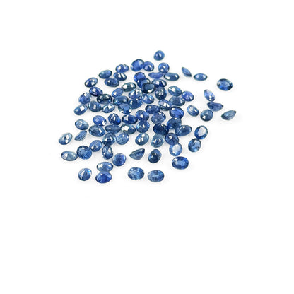 Natural Untreated Blue Sapphire Calibrated Ovals | 3x4mm & 4x5mm