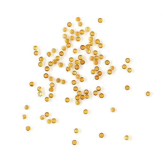 Natural Citrine Calibrated Cabochon Rounds | 2mm & 2.5mm