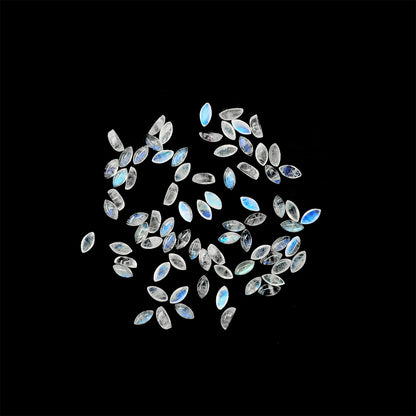 Natural Moon Stone Calibrated Cabochons Marquise | 4x8mm & 5x10mm
