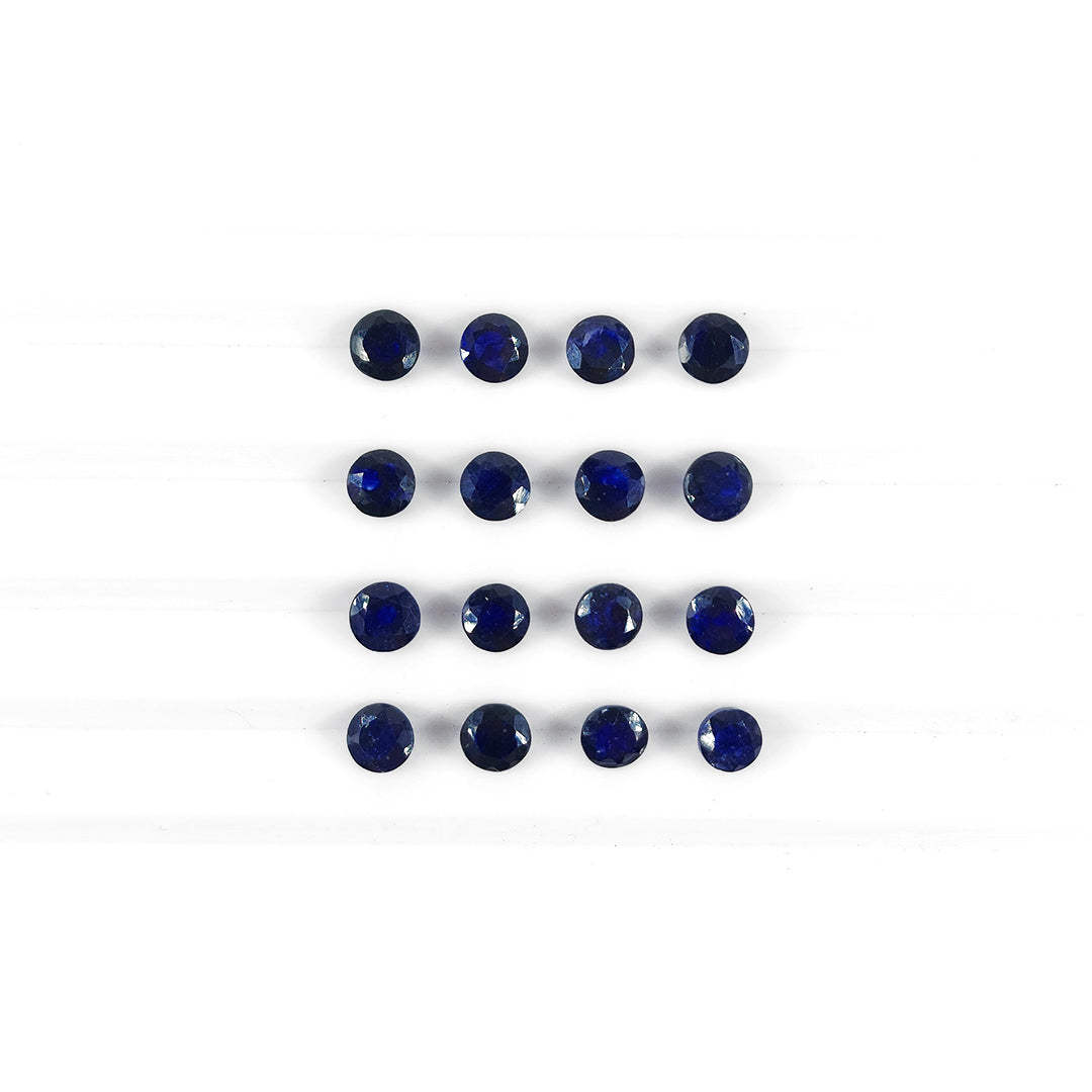 Natural  Bangkok Blue Sapphire Calibrated Rounds | 11mm & 12mm
