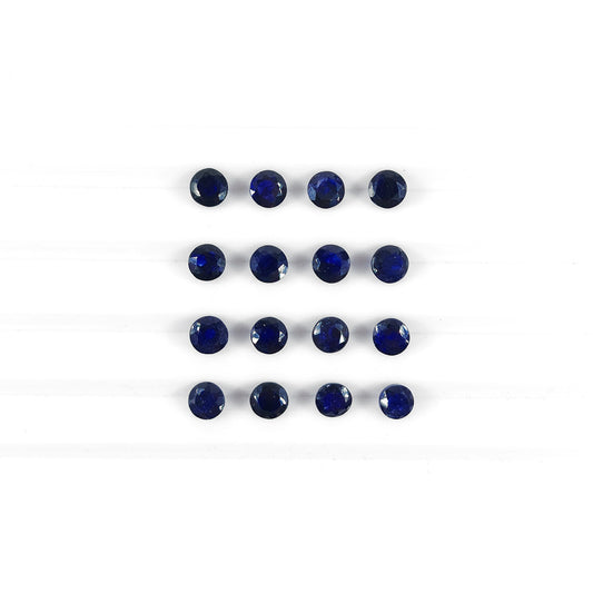 Natural  Bangkok Blue Sapphire Calibrated Rounds | 11mm & 12mm