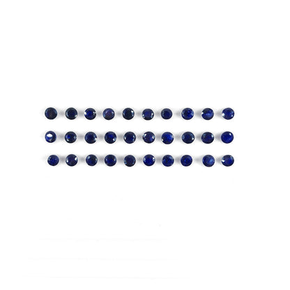 Natural  Bangkok Blue Sapphire Calibrated Rounds | 11mm & 12mm