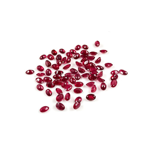 Natural Bangkok Ruby Calibrated Ovals | 3x5mm & 4x6mm