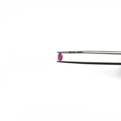Natural African Untreated Ruby Calibrated Ovals | 3x5mm & 6x4mm