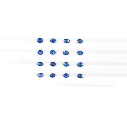 Natural Untreated Blue Sapphire Calibrated Ovals | 3x4mm & 4x5mm