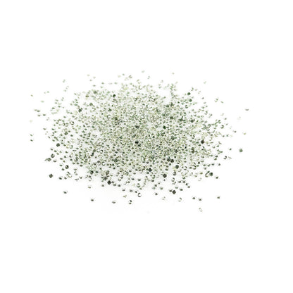 Natural Untreated Green Sapphire Calibrated Diamond Cut Rounds, 1.5mm