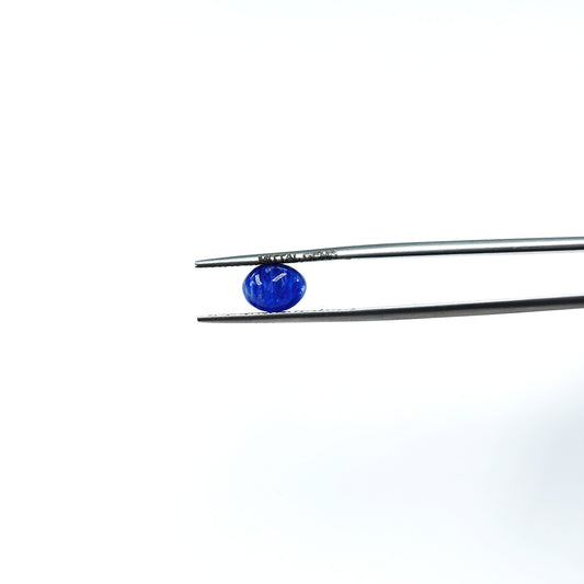 Natural  Bangkok Blue Sapphire Calibrated Cabochon Ovals | 7x5mm & 6x8mm