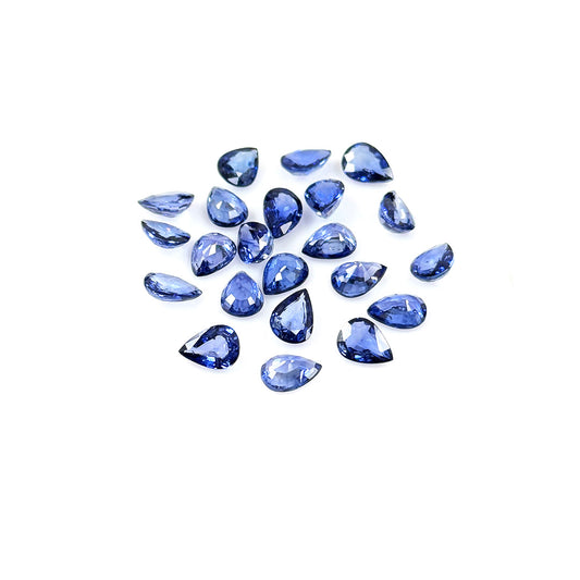 Natural Bangkok Blue Sapphire Calibrated Pears | 3x5mm & 4x6mm