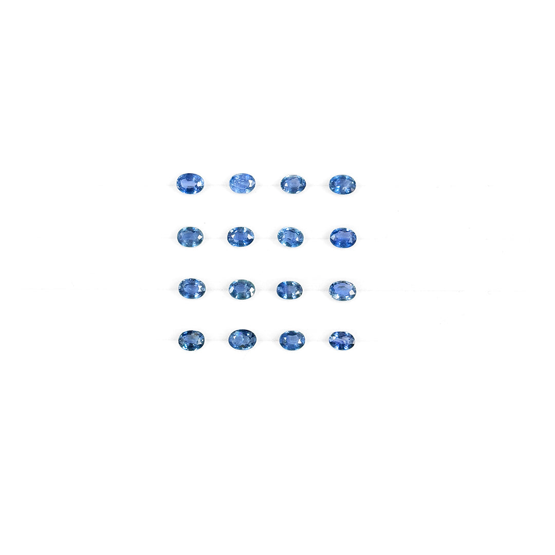 Natural Untreated Blue Sapphire Calibrated Ovals | 3x4mm & 4x5mm