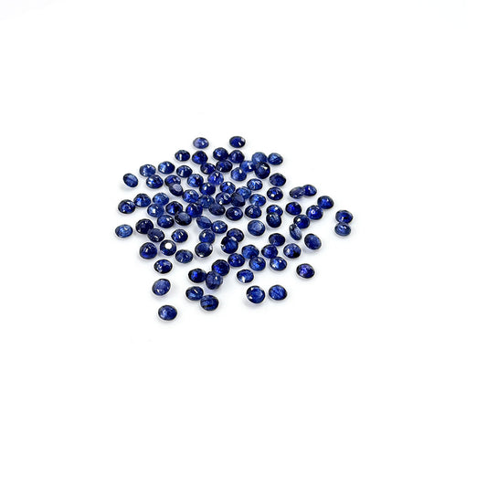 Natural  Bangkok Blue Sapphire Calibrated Rounds| 3mm & 4mm