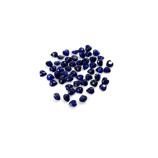 Natural  Bangkok Blue Sapphire Calibrated Hearts| 3mm & 4mm