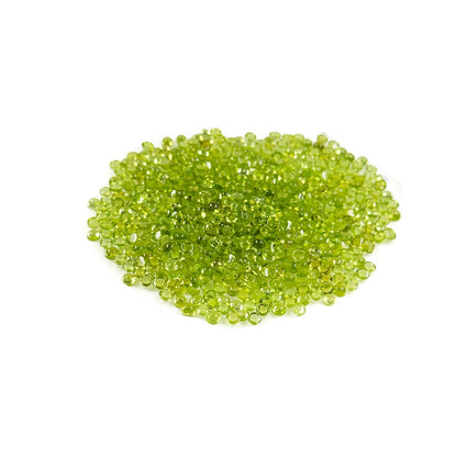 Natural Peridot Calibrated Cabochon Rounds | 3mm & 4mm