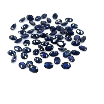 Natural Bangkok Blue Sapphire Calibrated Ovals | 5x7mm & 6x8mm