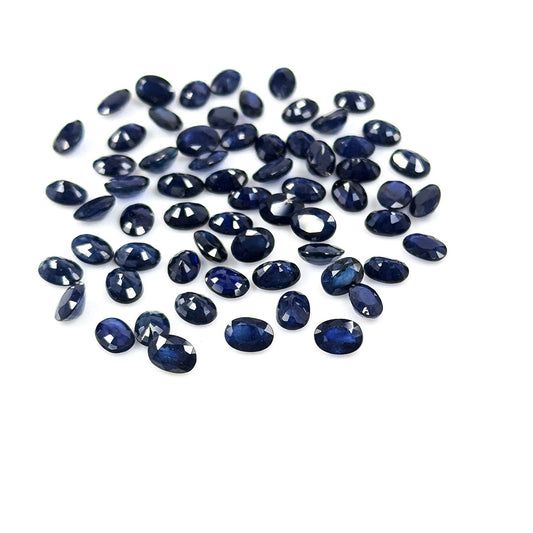 Natural Bangkok Blue Sapphire Calibrated Ovals | 5x7mm & 6x8mm