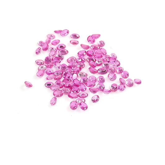 Natural Mozambique Pink Sapphire Calibrated Ovals | 2x3mm & 3x4mm