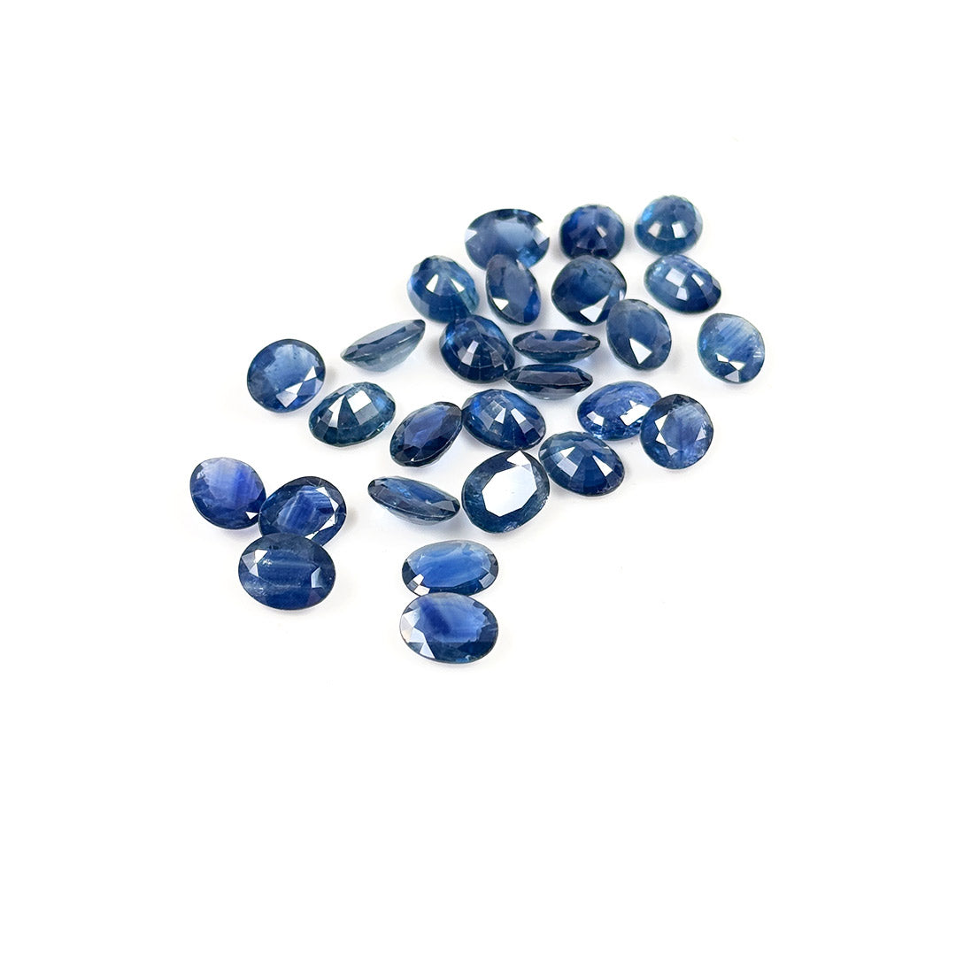 Natural Untreated Blue Sapphire Calibrated Ovals | 7x9mm & 8x10mm