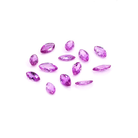 Natural Mozambique Untreated Pink Sapphire Calibrated Marquise | 4x8mm