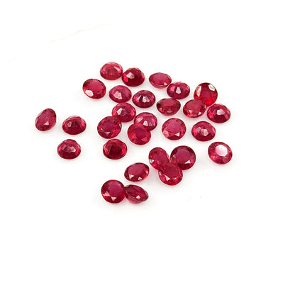 Natural Bangkok Ruby Calibrated Rounds | 6mm & 7mm