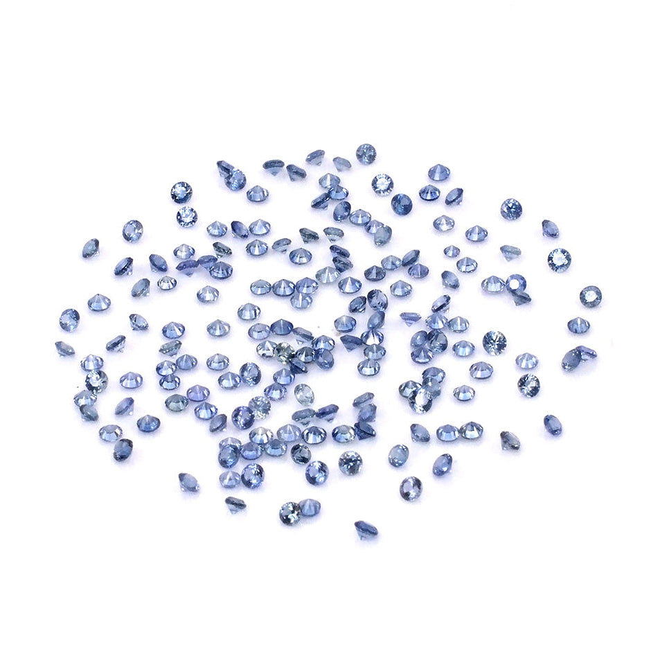 Natural Untreated Blue Sapphire Calibrated Rounds | 1.5mm & 1.75mm