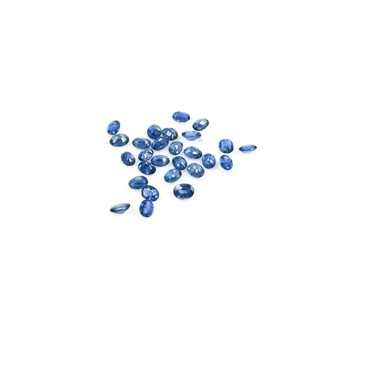 Natural  Bangkok Untreated Blue Sapphire Calibrated Ovals | 3x4mm & 4x5mm