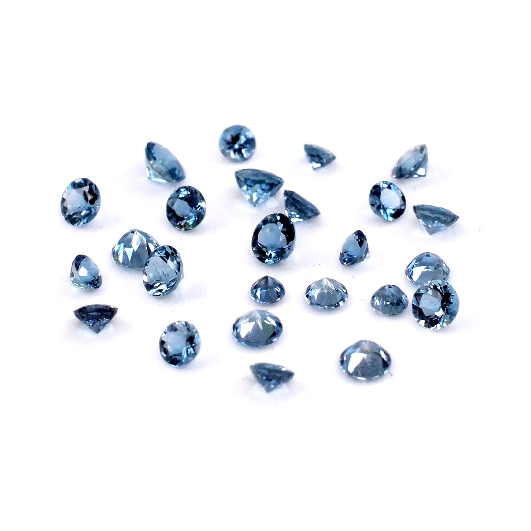 Natural Aquamarine Calibrated Rounds | 3mm & 4mm