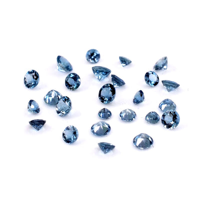 Natural Aquamarine Calibrated Rounds | 3mm & 4mm