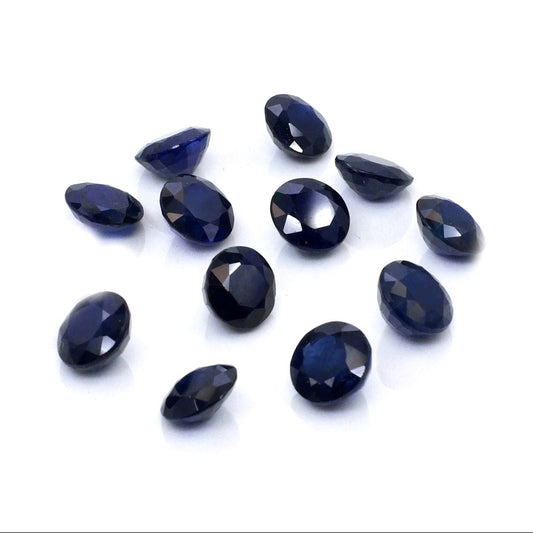 Natural Bangkok Blue Sapphire Calibrated Round | 9mm & 10mm