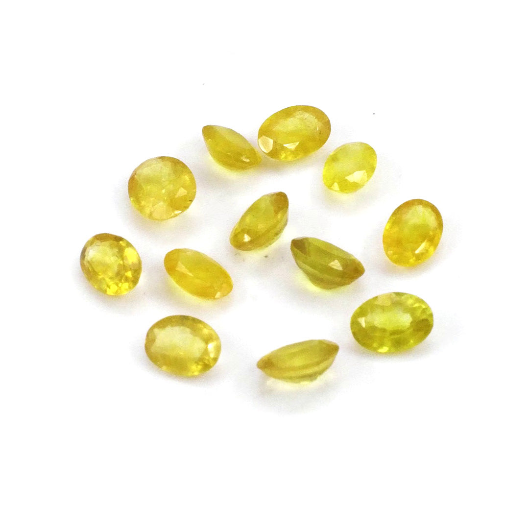 Natural Bangkok Calibrated Yellow Sapphire Ovals | 5x7mm & 6x8mm