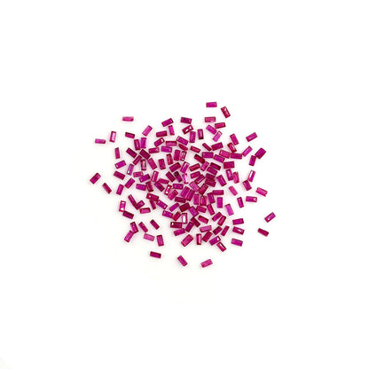 Natural Mozambique Untreated Ruby Calibrated Baguettes | 1.5x3mm & 2x3mm