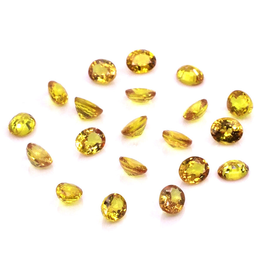 Natural Untreated Yellow Sapphire Calibrated Ovals | 3x4mm & 4x5mm