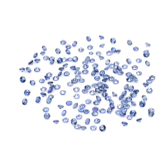 Natural Untreated Blue Sapphire Calibrated Rounds | 1mm & 1.25mm