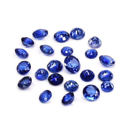 Natural Ceylon Untreated Blue Sapphire Calibrated Rounds | 4mm & 5mm