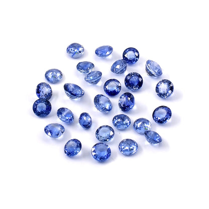 Natural Ceylon Untreated Blue Sapphire Calibrated Rounds | 4mm & 5mm