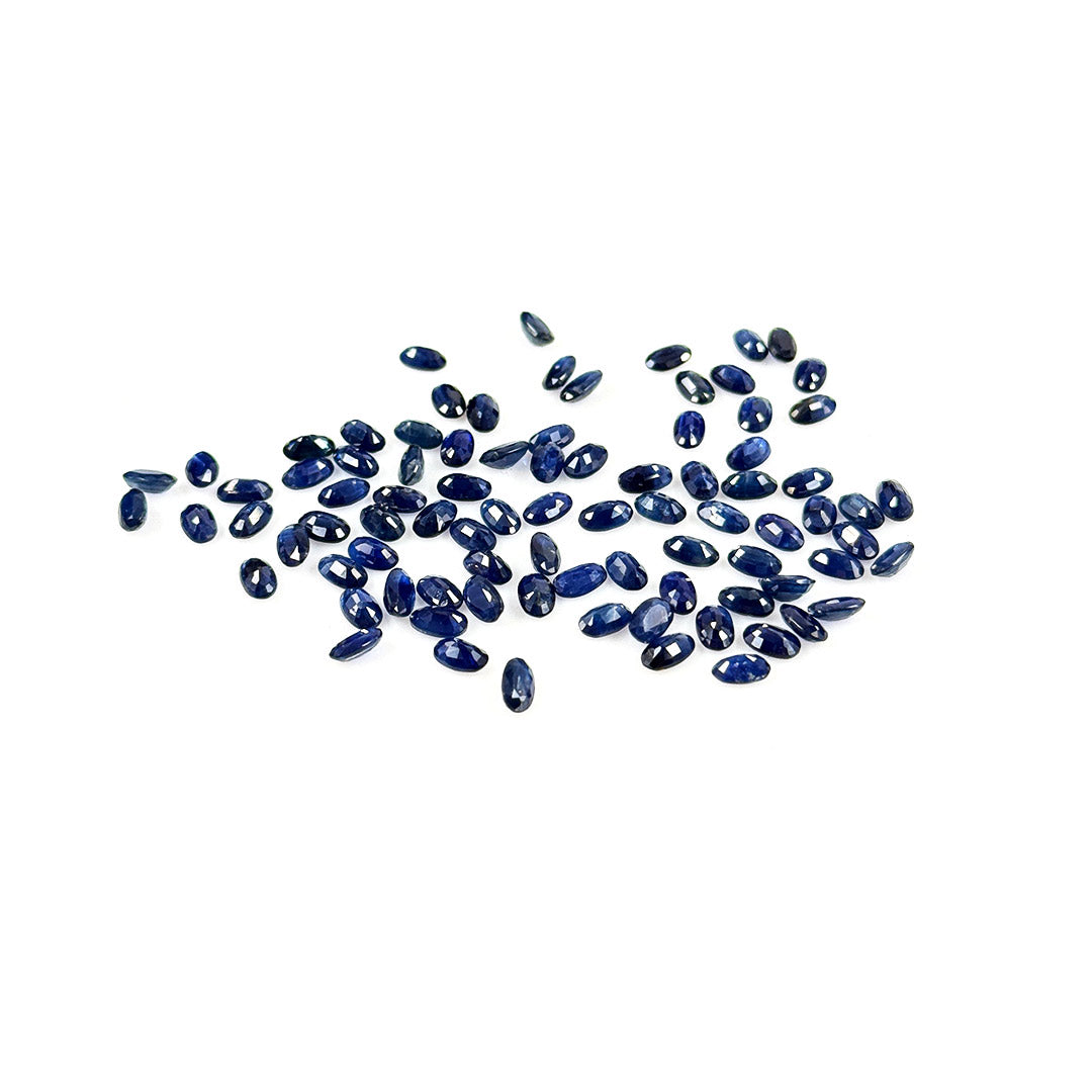 Natural  Bangkok Untreated Blue Sapphire Calibrated Ovals | 3x5mm & 6x4mm