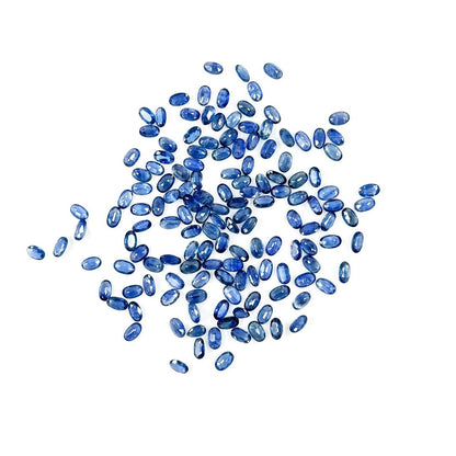 Natural Untreated Blue Sapphire Calibrated Ovals | 3x5mm & 6x4mm