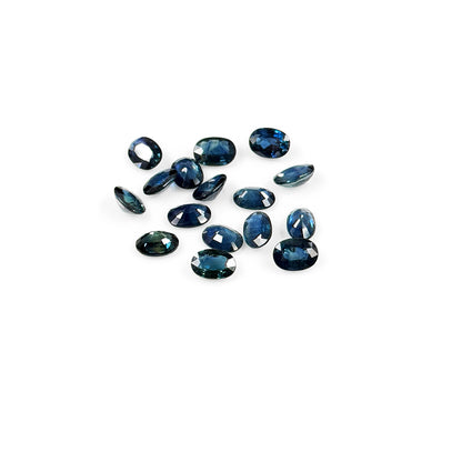 Natural Untreated Teal Sapphire Calibrated Ovals | 5x7mm & 6x8mm